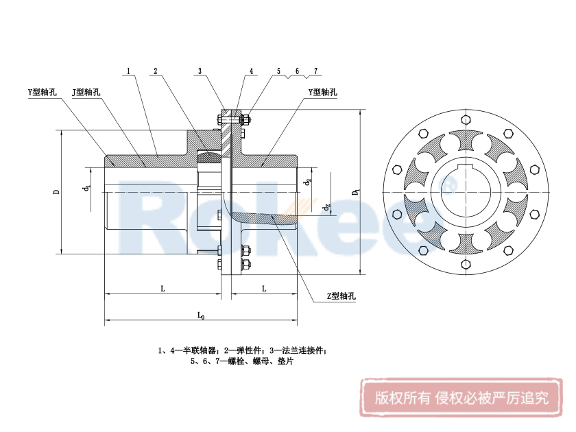 LMD(MLZ)型梅花聯(lián)軸器